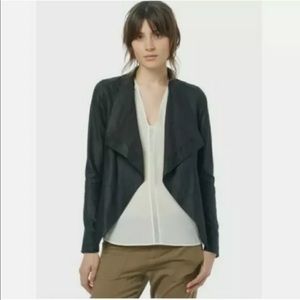 vince black leather jacket